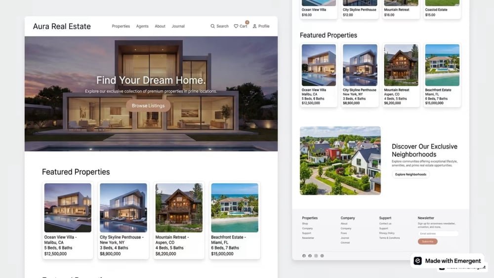 Real Estate Website
