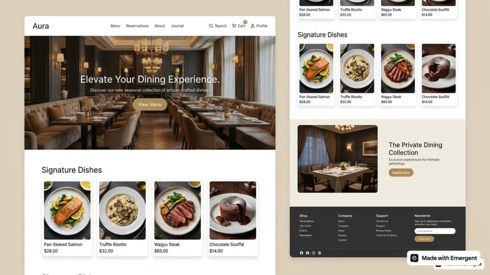 Restaurant Website