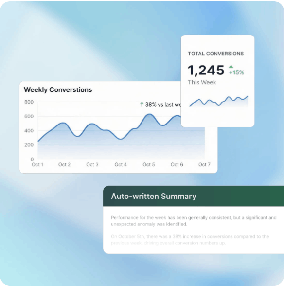 Turn raw data into answers. Automatically.